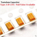 10PCS Tantalum Capacitor Type B 4V 6.3V 16V 25V 35V 1UF 50V 4.7UF 10UF 47UF 100UF 220UF 227 476 107 475 106 105 3528 1210