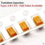 10PCS Tantalum Capacitor Type B 4V 6.3V 16V 25V 35V 1UF 50V 4.7UF 10UF 47UF 100UF 220UF 227 476 107 475 106 105 3528 1210