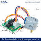 DC 5V 12V 28BYJ-48 Stepper Motor Lead 25cm Reduction Step Gear Stepper Motor 4 Phase With ULN2003 driver board Arduino Diy Kit