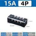 Dual Row Strip Screw Terminal Block TB1503-TB151 15A  Fixed Wiring Board Wire Connector for Electronic Components
