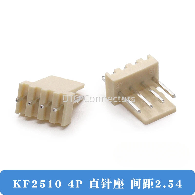 50/100PCS KF2510 connector straight pin socket bent pin socket 2.54MM 2A 3AW 4 5 6 8 10 12P