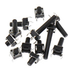 20PCS 6x6 Push Button Switch DIP 6X6X4.3 Light Touch Switch 6*6*4.3/5/6/7/8/9/10/11/12/13MM The Power Switch 4Pins For Arduino