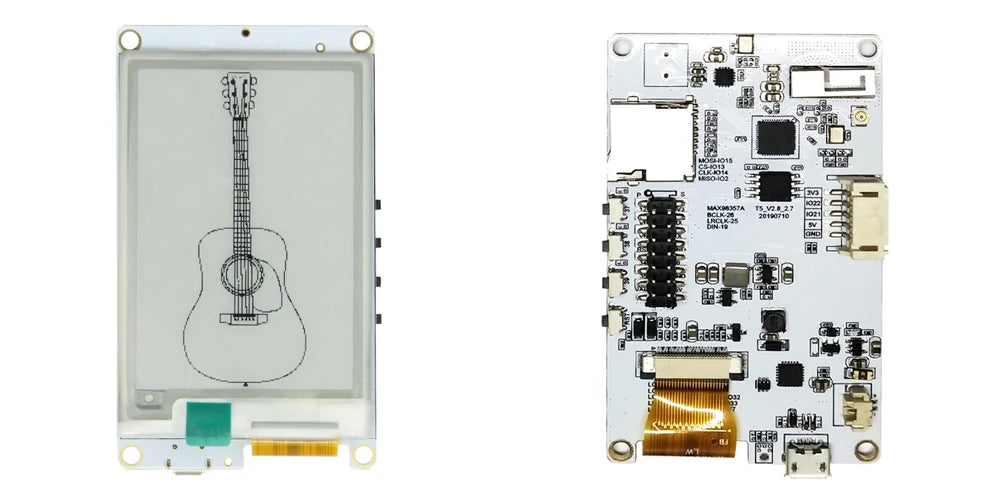LILYGO TTGO T5s 2.7inch E-Paper ESP32 Wireless Development Board with Alexa I2S DAC MAX98357A MEMS Microphone ICS43434 Module