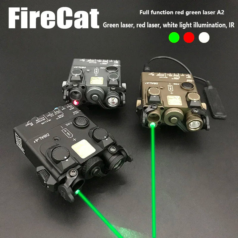Sotac Full Metal DBAL-A2 Red Green Laser Sight Advance 2 Visible / IR Dual Beam Aiming PEQ-15 Otal Infrared Laser Light Airsoft