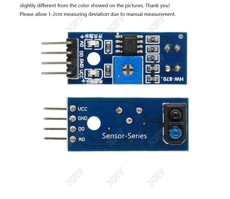 XRY TCRT5000 Infrared Reflective IR Photoelectric Sensor Switch 3.3V-5V Barrier Line Track Sensor Module Diy Kit