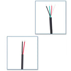 1pcs Micro USB 2.0 Female Jack Android Interface 4 Core 2 Core Male Female Power Data Charge Cable Cord Connector 30CM Cable