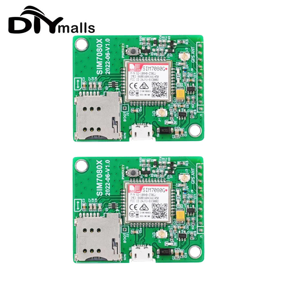 SIM7080G LTE CAT-M NB-IoT Breakout Board Multi-Band with Power Saving Mode(PSM) EDRX Compatible with SIM868