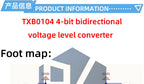 CJMCU‑401 TXB0104 4‑Bit Bidirectional Level Shifter Auto‑Sensing ESD Protection Voltage Translator