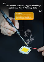 Original TS101 Electric Soldering Iron Adjustable Temperature Digital USB Mini Solder Station 90W TS100 TS 101 Upgrade With Tips