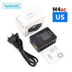 ToolkitRC M4AC 1S 2S 3S Lipo Battery Charger 30W with IPS Display XT30/ XT60 Interface for LiHV NiMh RC Racing Drone Battery