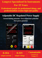 Longwei LW-K3010D 4LED Adjustable DC Power Supply 30V 10A Laboratory Variable Switch Bench Power Supply Stabilized Power Source