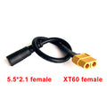 HPXGRC XT60 XT30 T Plug Female Male To DC 5.5*2.1mm Connector Battery Charging Adapter Cable Conversion for DC Power Charger