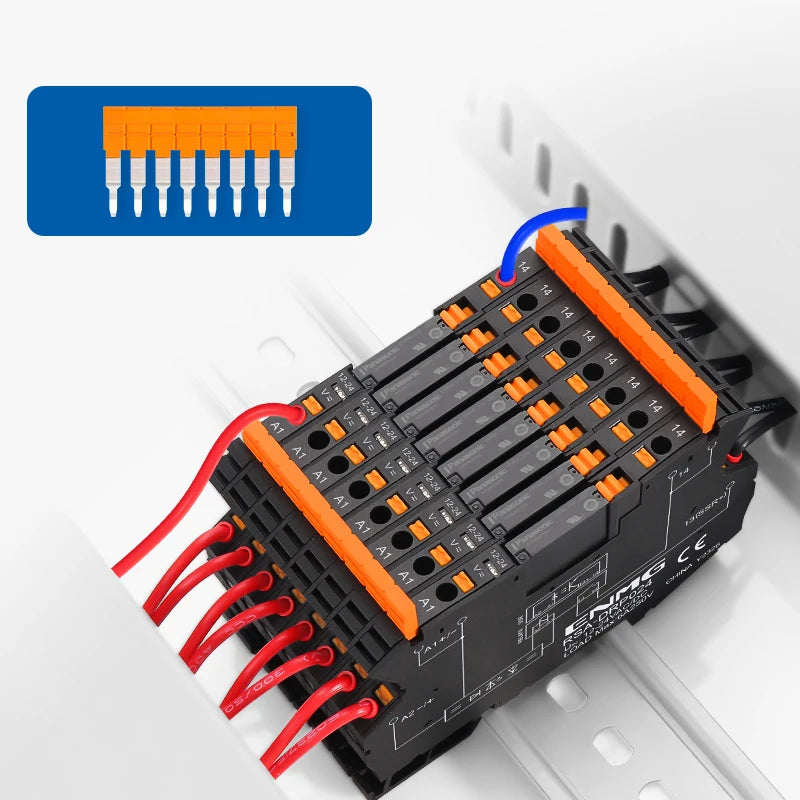 ENMG Ultra-Slim Intermediate Relay APAN3124, DC-to-DC 24VDC  1NO (Normally Open) Kit Solid State Electromagnetic Relay