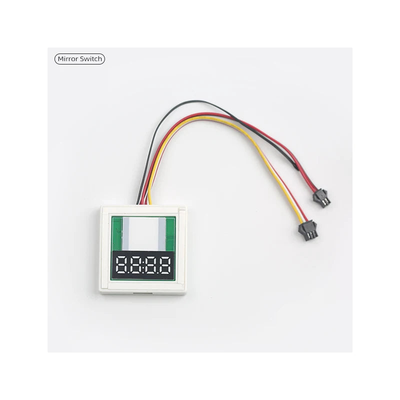 DC12V Touch Dimmer 5A 60W Single-Button Touch Time and Temperature Display LED Sensor Switch, Suitable for Bathroom Mirrors