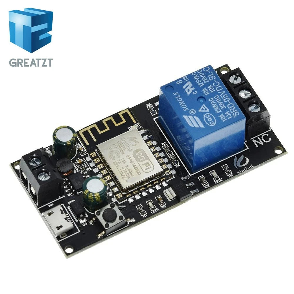 GREATZT Sinilink WIFI mobile phone remote control relay module DC6V~36V smart home phone APP ESP-12F XY-WF36V