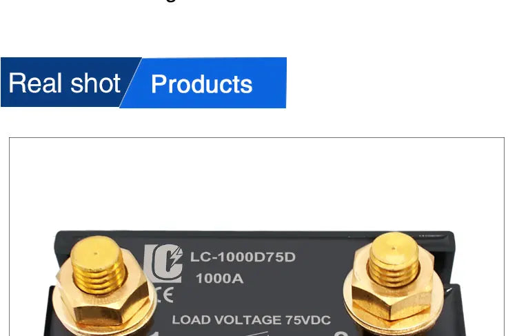 LCTC DC Control DC Solid State Relay 500A 1000A With Radiator SSR Heat Sink High Power Controller 3-32VDC LC-500D75D