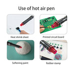 220V HEAT GUN Hot Air Gun Electric Power Temperature Blower 250W Display DIY Craft Embossing Shrink Wrapping PVC Cable Repair