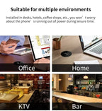 Embedded 15W Wireless Charger Fast Inductive Charging Base Desktop For iPhone 16 15 14 13 12 Samsung S24 S23 Huawei Xiaomi Phone