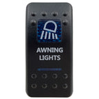 Blue Led Rocker Switch Button 5Pins&7Pins ON OFF ON For Car Marine Boat NARVA ARB Style interior Lights parts Camper Accessories