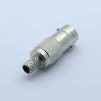 1pc RF Coaxial Connector BNC Female Jack Crimp Connector Straight for RG58 RG59 RG6 Cable Adapter CCTV Connector