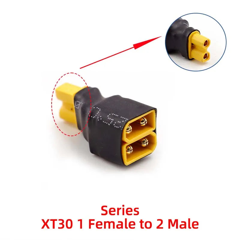 1PCS Amass Lithium Battery Adapter XT30, XT60, XT90 Series Adapter Parallel Plug