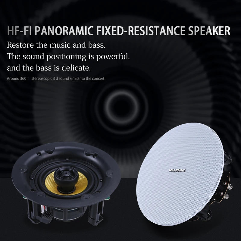 speakers 4inch embedded speakers - Passive audio system - High-fidelity ceiling speakers - Home Living room, hotel use