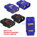 QS8-S/QS8-S+ High-Current Anti-Sparking QS8 to XT90 Adapter, Drone Lithium Battery Connector, Electric Vehicle Charging Plug
