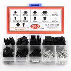 200PCS SM2.54mm Pitch 2/3/4/5Pin JST SM Connectors Male and Female Header Plug Housing Pin Connectors Crimp Terminal Adapter