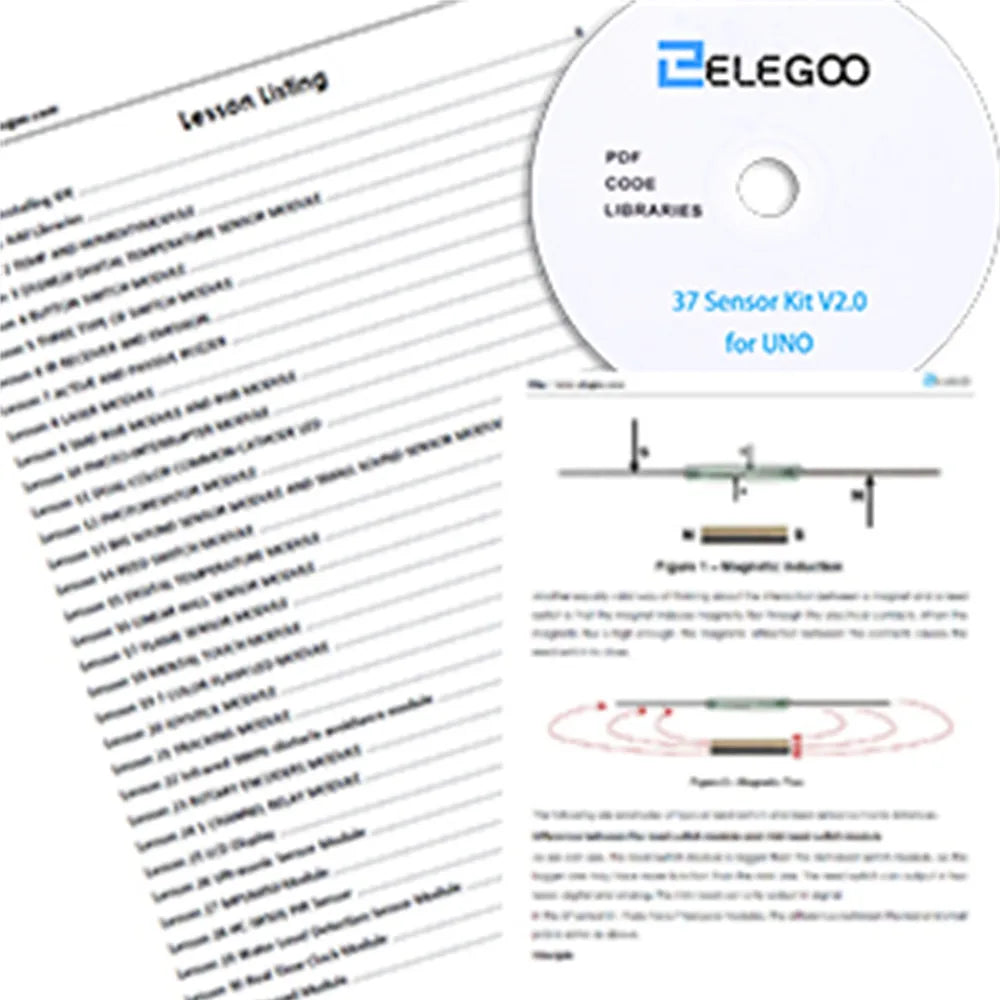 ELEGOO UNO Project Basic Starter Kit with Tutorial and UNO R3, Compatible with Arduino® IDE — DIY Electronic Kit