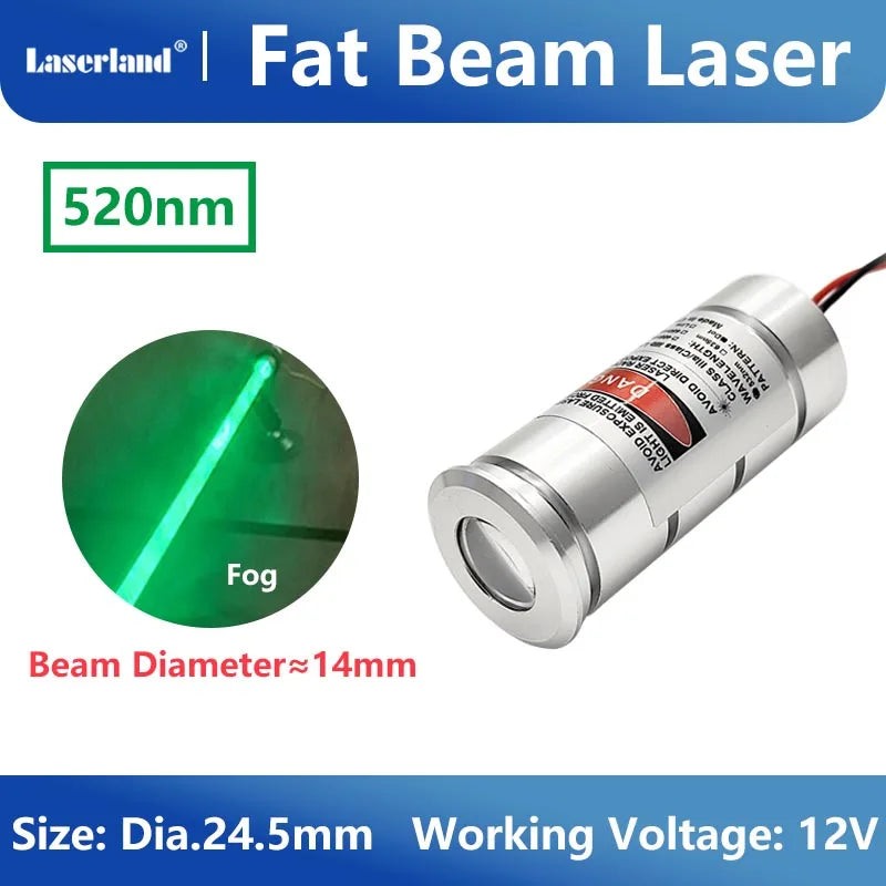 Red Green Blue Fat Beam Laser Module Diode for Halloween Haunted House Escape Room KTV Bar Ball
