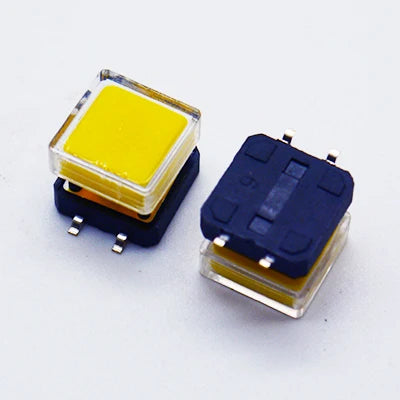 10Sets 12x12x10mm Tact Switch With Plastic Caps Momentary Tactile 4PIN SMT DIP Push Button Switch Micro Key Button