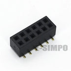 100pcs SMT 1.27mm Dual Vertical SMD PCB 2*3P 2X4P 2X5P 2X6P 2X7P 2X10P 2*12P PH4.3mm Gold Rohs Female Pin Header Connector
