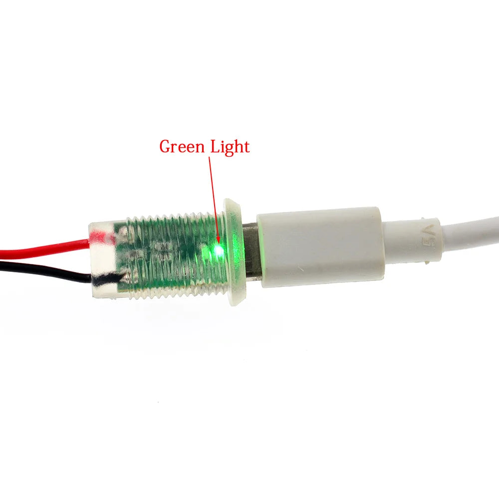 1-10PCS 2Pin LED light USB-C Connector Type-C Waterproof with PH 2.0 nut locking Panel mounting TPC Fast Charging jack port