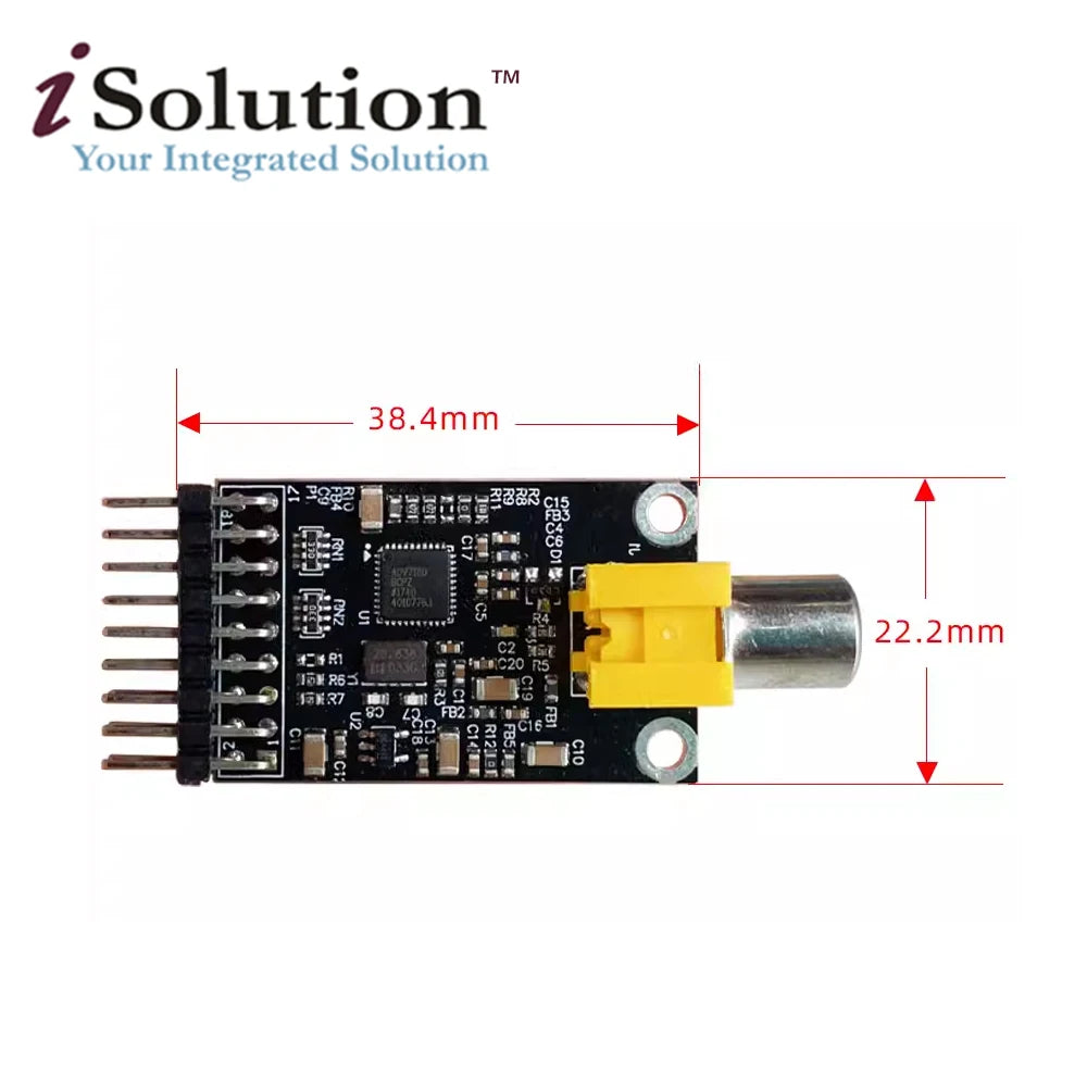 FPGA, ADV7180 camera CCD/PAL decoding module, the same interface as OV7670