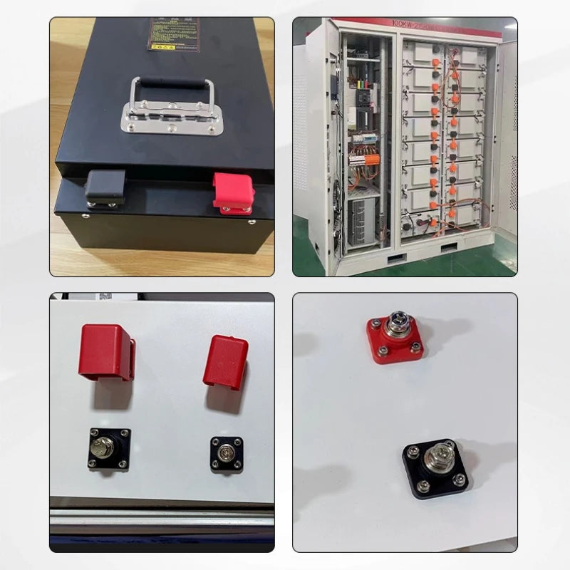 100A 120A 150A 200A 300A 400A 500A Lilthium Battery Copper Terminal Block High Current Through Wall New Energy Storage Connector