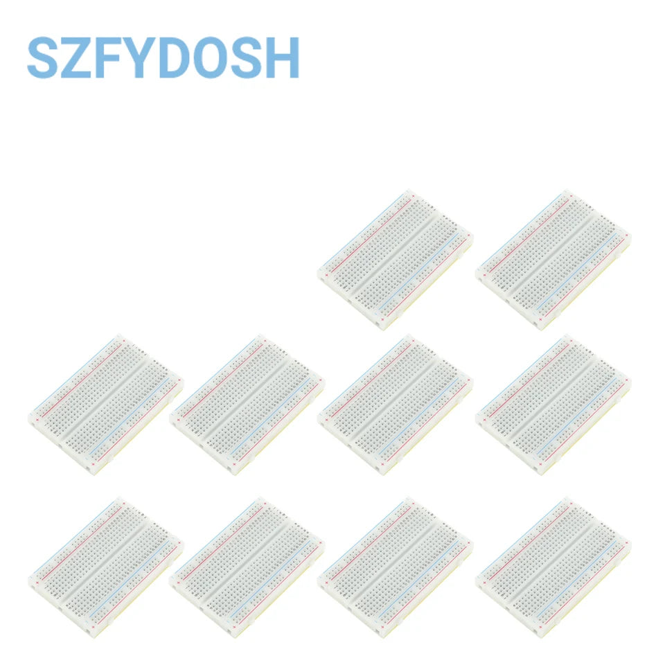 1-10pcs 400 Tie Points Solderless PCB Breadboard Mini Universal Test Protoboard DIY Bread Board for Bus Test Circuit Board