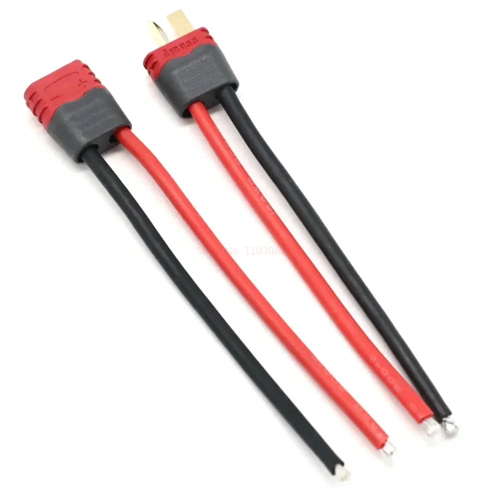 1 pair XT60 XT30 XT90 T Plug Male Female Connector with 10CM Wire, 12/14/16AWG Silicone Cable for RC Lipo Battery