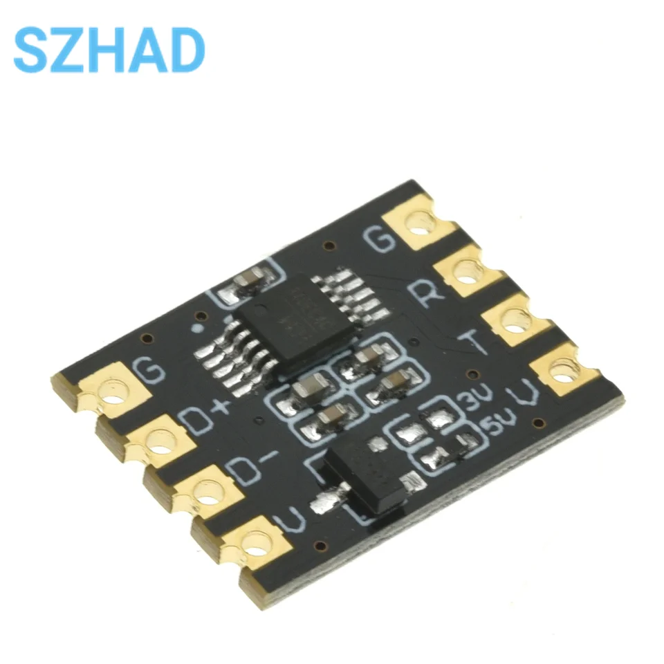 CP2102/CH340 Module USB to TTL Serial Port UART Module Brush Machine Download Bonding Wire Patch Type Sink Gold Plate