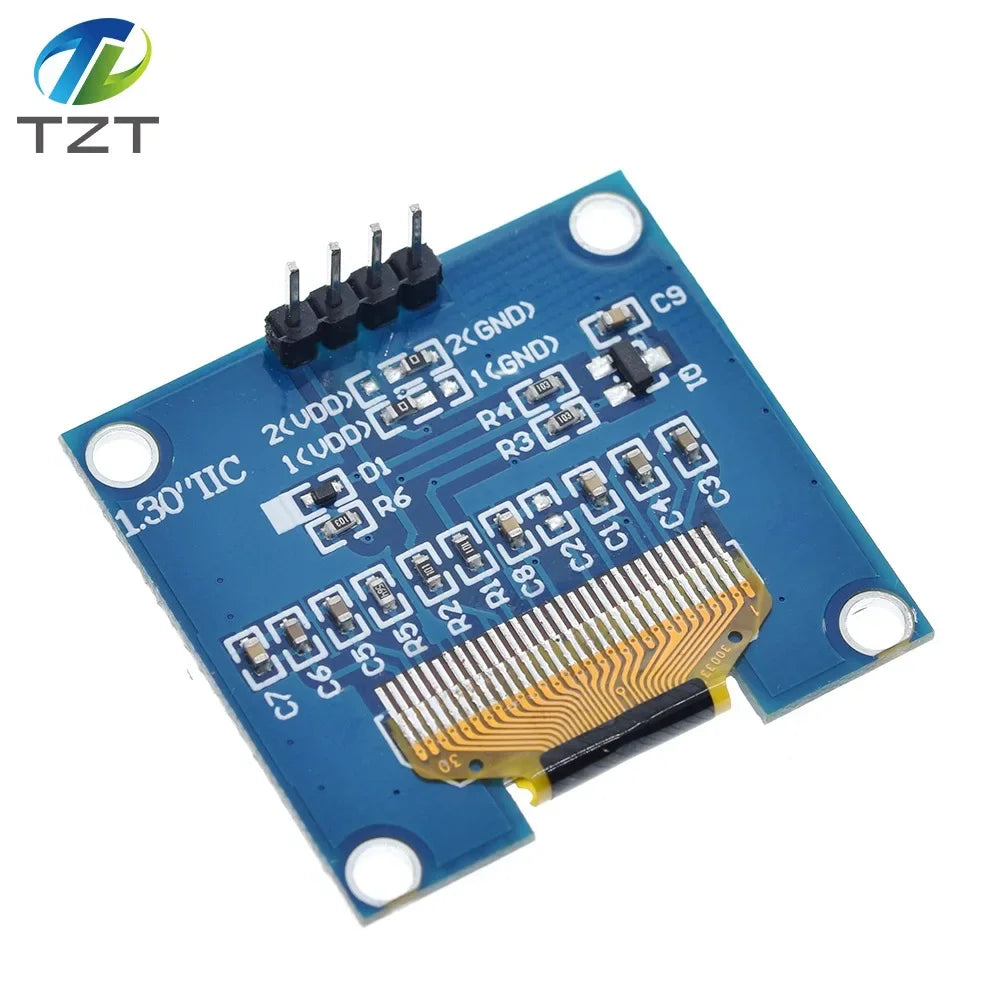 1-3pcs 1.3 Inch OLED Module White Color 128X64 OLED LCD LED Display Module 1.3 IIC I2C SPI Communicate for arduino Diy Kit