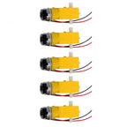1/5/10 PCS TT Gear Motor 3-6V 200RPM Dual Shaft 1:48 Ratio with 2.54mm Wires for Arduino DIY Smart Car Robot RC STEM Projects