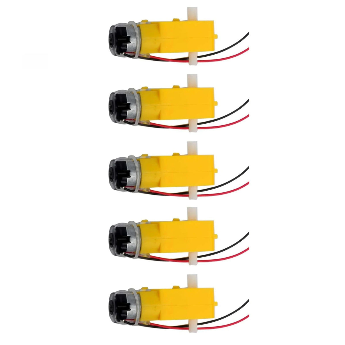 1/5/10 PCS TT Gear Motor 3-6V 200RPM Dual Shaft 1:48 Ratio with 2.54mm Wires for Arduino DIY Smart Car Robot RC STEM Projects