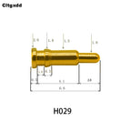 5pcs Pogo Pin Connector Pogopin Battery Spring Loaded Contact SMD Needle PCB 2 3 4 5 6 7 8 9 10 12 14 MM Test Probe H021 - H040