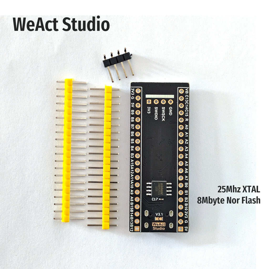 WeAct BlackPill STM32F411CEU6 STM32F411 STM32F4 STM32 Core Board Learning Board Development Micropython