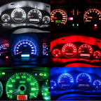 10Pcs Car Lights 5050 Gauge LED Indicator Bulbs Dashboard Side Interior Dash Lights T5 B8.5D 1SMD Car Accessories White Blue