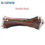 10PCS MX1.25 mm Single/DoubleHead Wire Cable Connector 2/3/4/5/6/7/8/9/10/12Pitch Plug 10/20/30CM Length 28AWG WireConnector