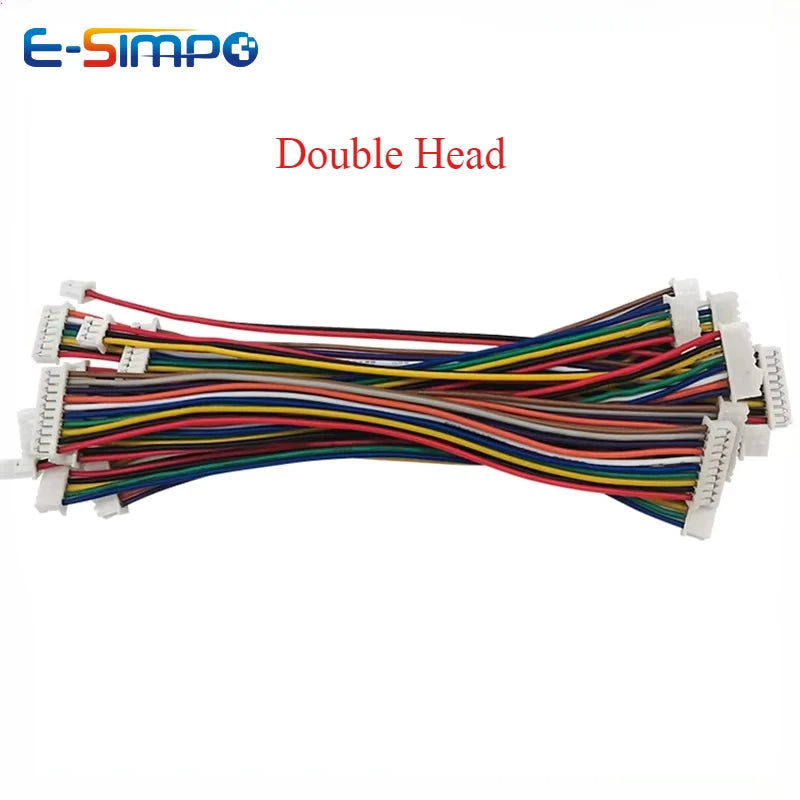 10PCS MX1.25 mm Single/DoubleHead Wire Cable Connector 2/3/4/5/6/7/8/9/10/12Pitch Plug 10/20/30CM Length 28AWG WireConnector
