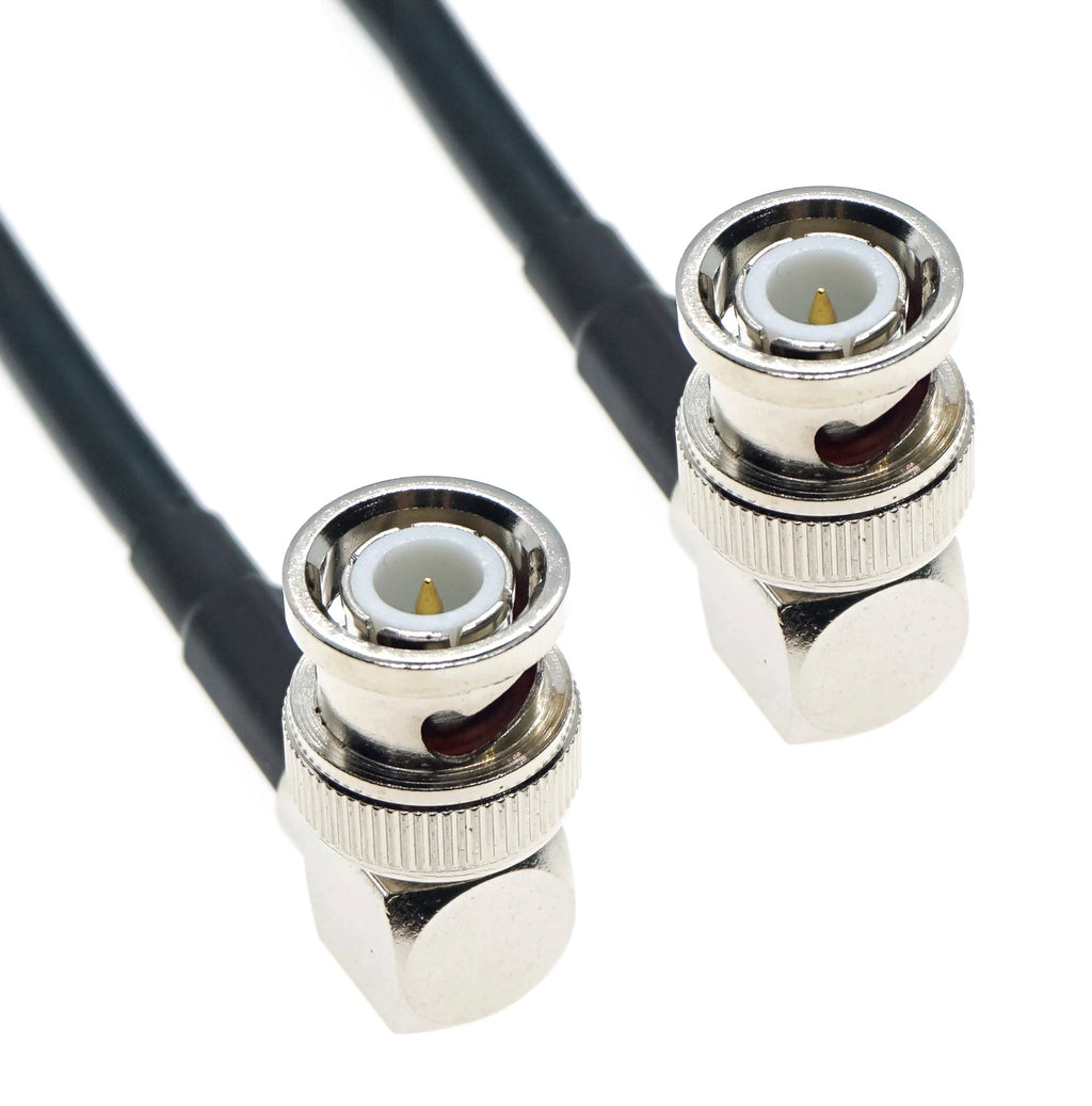 RG58 BNC Male Female to BNC Male Female Jack Plug Right Angle Connector RF Coax Coaxial Cable Wire Pigtail Jumper Extension cord