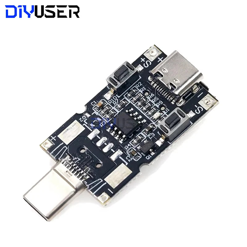 USB Type-C PD Trigger Module 100W 5A QC3.0 Adapter Cable 5V 9V 12V 15V 20V Output for Laptop Charger Power Supply DIY