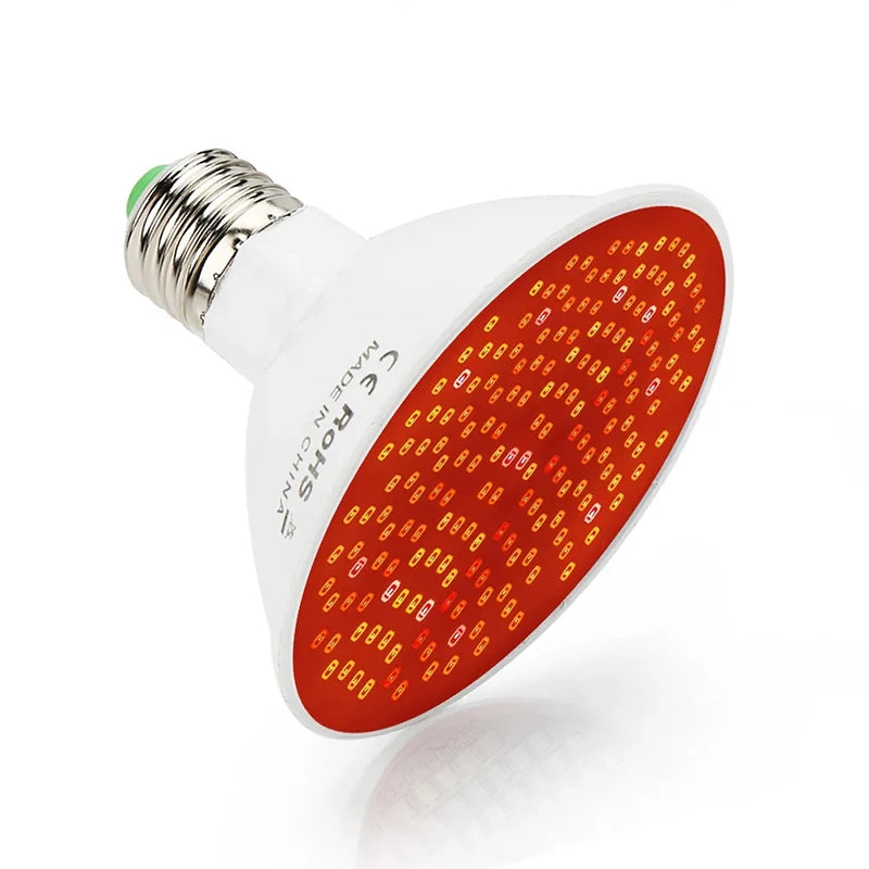 〔CC55〕Red Light Therapy Bulb With Lamp Clip LED 660nm Red And 850nm Near Infrared Combo Therapy Device For Skin Care Pain Relief