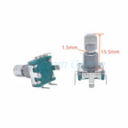 1pc EC11 Encoder Code Rotary Switch ALPS 30 Positions With Push Button 5pin Handle Length 15/17/20mmF Half Shaft